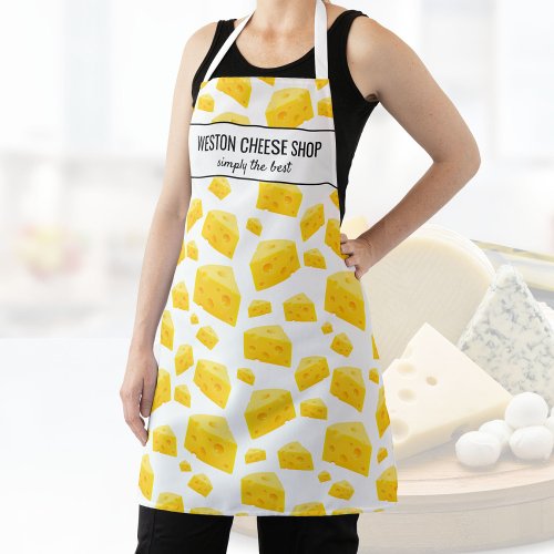 Swiss Cheese Add Your Shop Chef Name Custom Apron