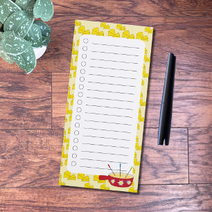 Swiss Cheese and Fondue Pot Checklist Notepad