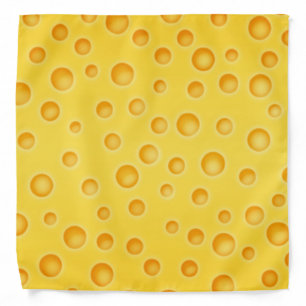 Swiss Cheese Cheezy Texture Pattern Bandana