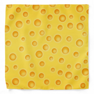 Swiss Cheese Cheezy Texture Pattern Bandana