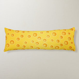Swiss Cheese Cheezy Texture Pattern Body Pillow