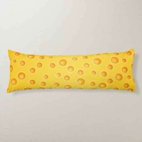 Swiss Cheese Cheezy Texture Pattern Body Pillow