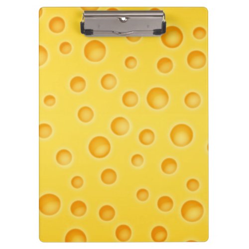 Swiss Cheese Cheezy Texture Pattern Clipboard