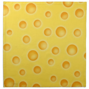 Swiss Cheese Cheezy Texture Pattern Cloth Napkin