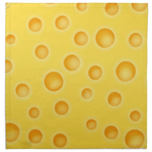 Swiss Cheese Cheezy Texture Pattern Cloth Napkin