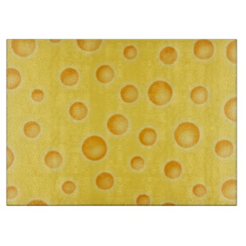 Swiss Cheese Cheezy Texture Pattern Cutting Board