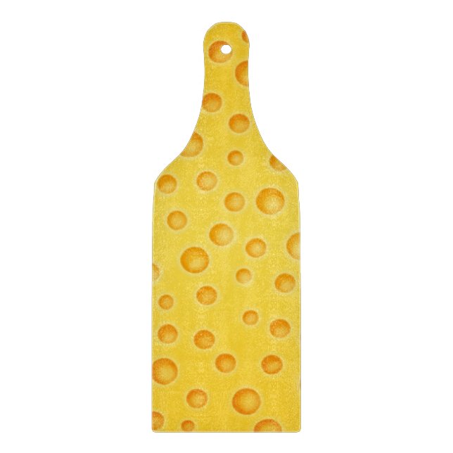 Swiss Cheese Cheezy Texture Pattern Cutting Board (Front)