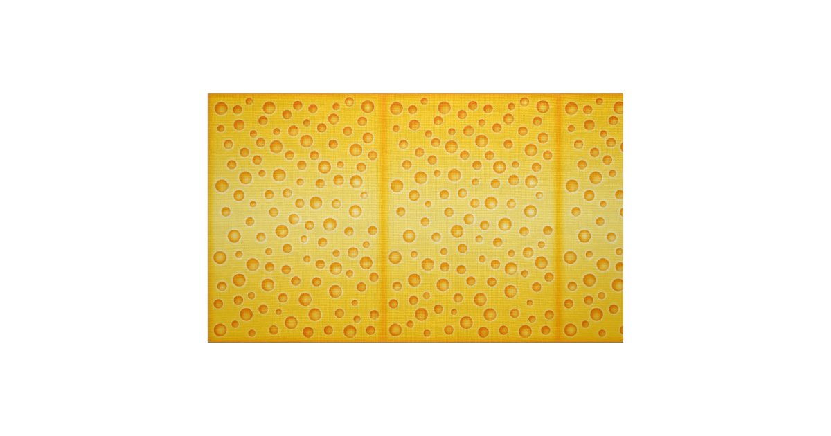 Swiss Cheese Cheezy Texture Pattern Fabric Zazzle