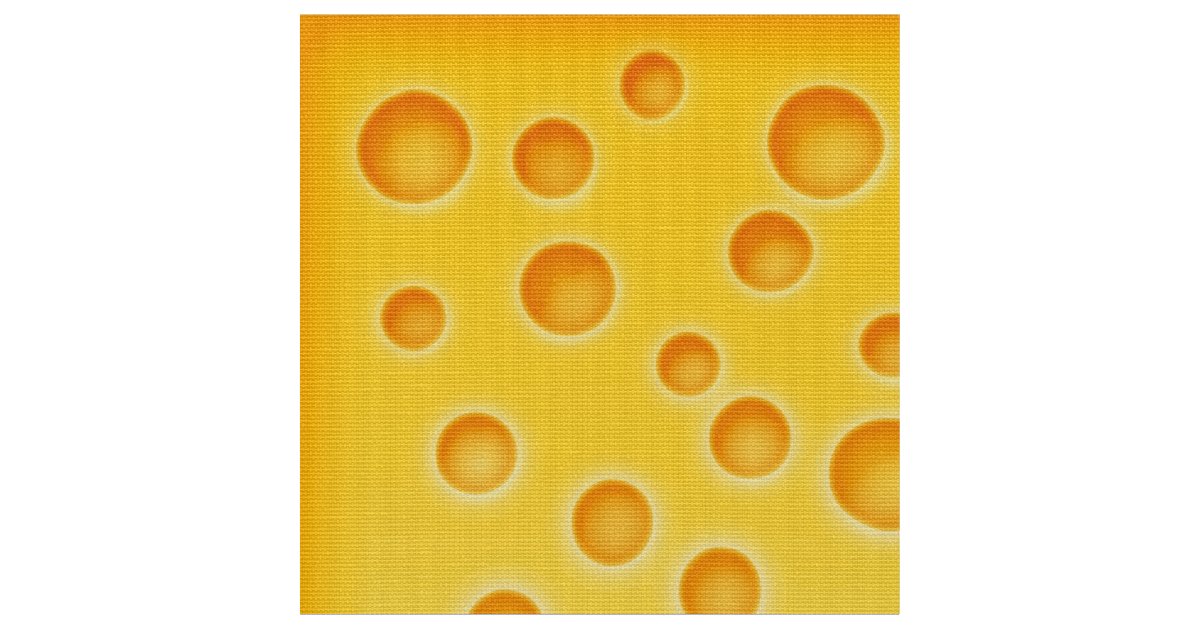 Swiss Cheese Cheezy Texture Pattern Fabric Zazzle
