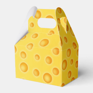 Swiss Cheese Cheezy Texture Pattern Favor Boxes