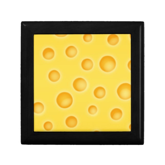 Swiss Cheese Cheezy Texture Pattern Gift Box (Front)