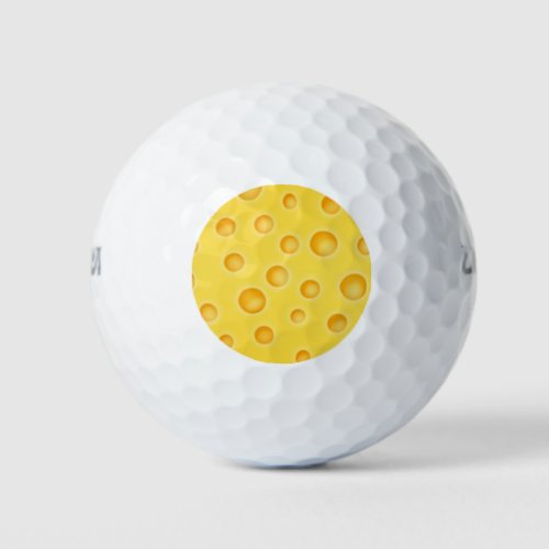 Swiss Cheese Cheezy Texture Pattern Golf Balls