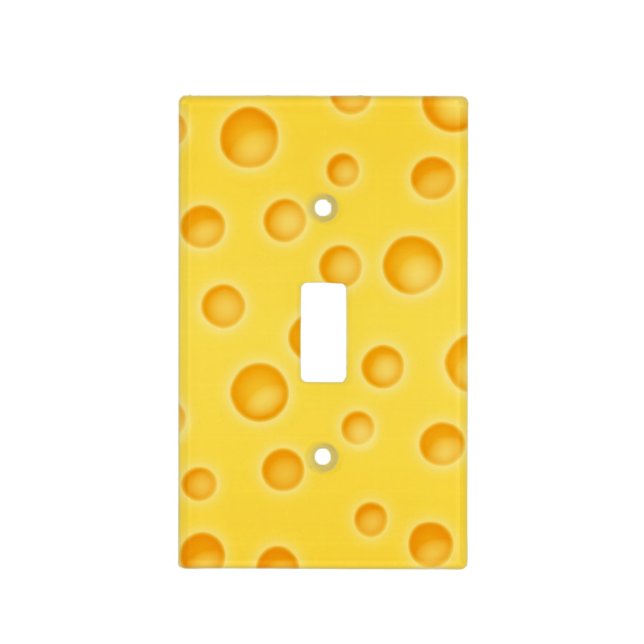 Swiss Cheese Cheezy Texture Pattern Light Switch Cover (Front)