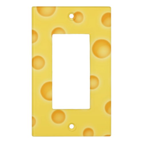 Swiss Cheese Cheezy Texture Pattern Light Switch Cover