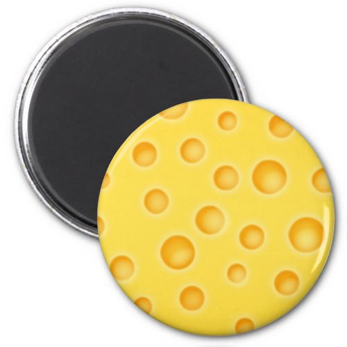 Swiss Cheese Cheezy Texture Pattern Magnet