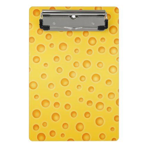 Swiss Cheese Cheezy Texture Pattern Mini Clipboard