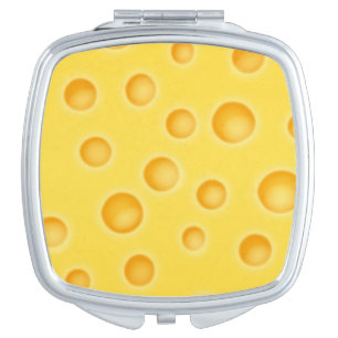 Swiss Cheese Cheezy Texture Pattern Mirror For Makeup