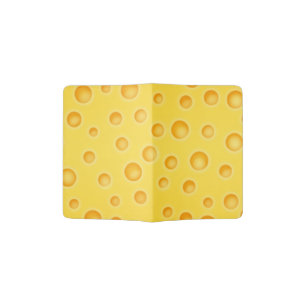 Swiss Cheese Cheezy Texture Pattern Passport Holder