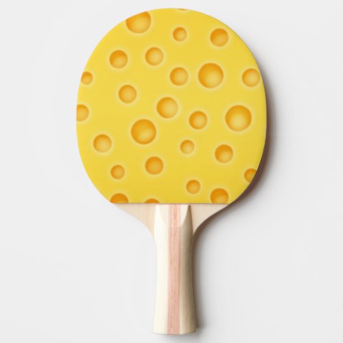Swiss Cheese Cheezy Texture Pattern Ping_Pong Paddle