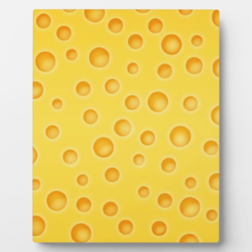Swiss Cheese Cheezy Texture Pattern Plaque
