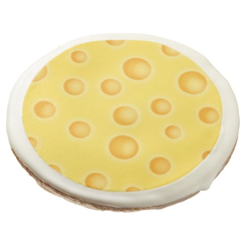 Swiss Cheese Cheezy Texture Pattern Sugar Cookie