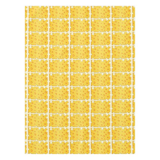 Swiss Cheese Cheezy Texture Pattern Tablecloth