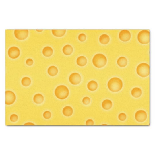 Swiss Cheese Cheezy Texture Pattern Tissue Paper | Zazzle.com