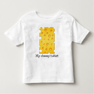 Swiss Cheese Cheezy Texture Pattern Toddler T-shirt