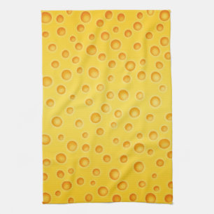 Swiss Cheese Cheezy Texture Pattern Towel