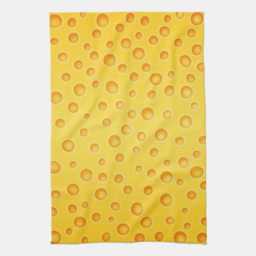 Swiss Cheese Cheezy Texture Pattern Towel