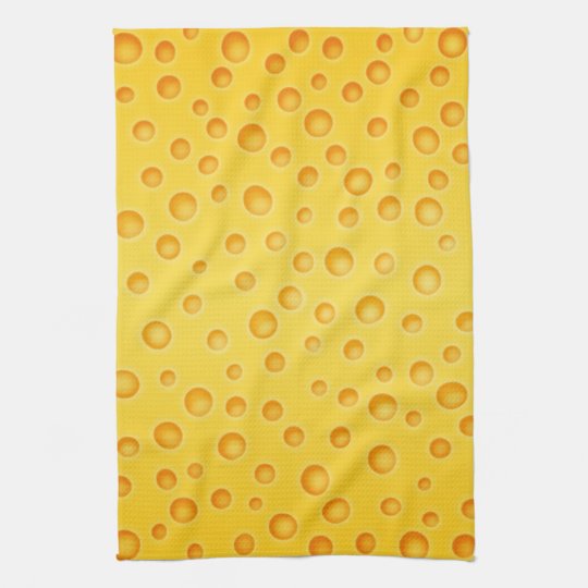 Swiss Cheese Cheezy Texture Pattern Towel