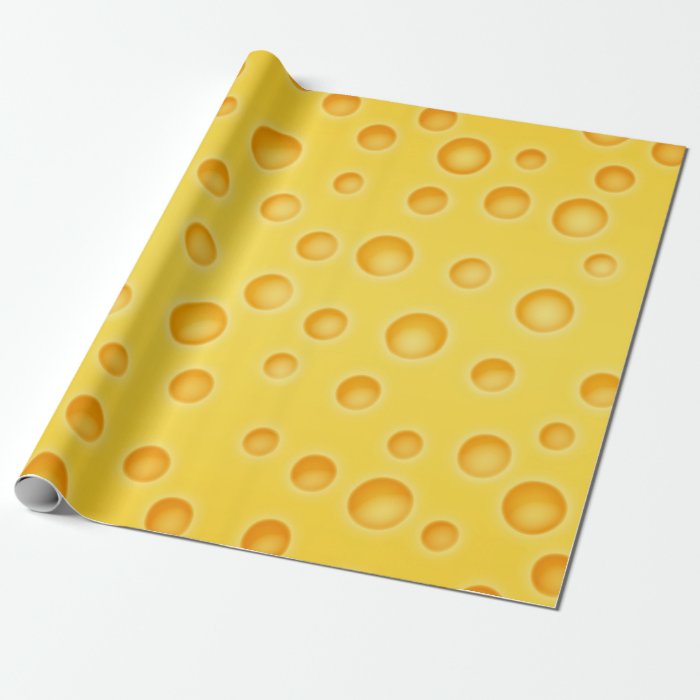 Swiss Cheese Cheezy Texture Pattern Wrapping Paper Zazzle