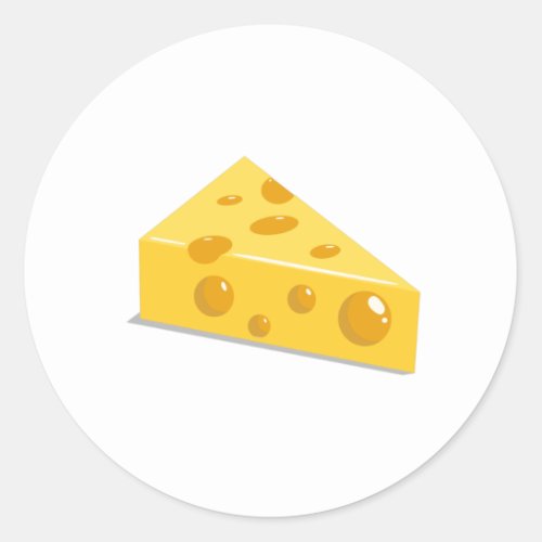 Swiss Cheese Classic Round Sticker
