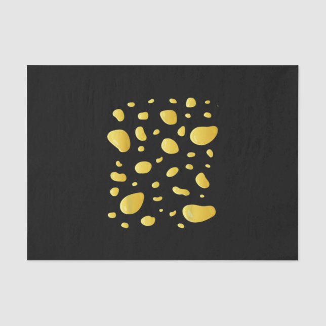 Swiss Cheese Costume T-Shirt Halloween Costume Tissue Paper (Front)