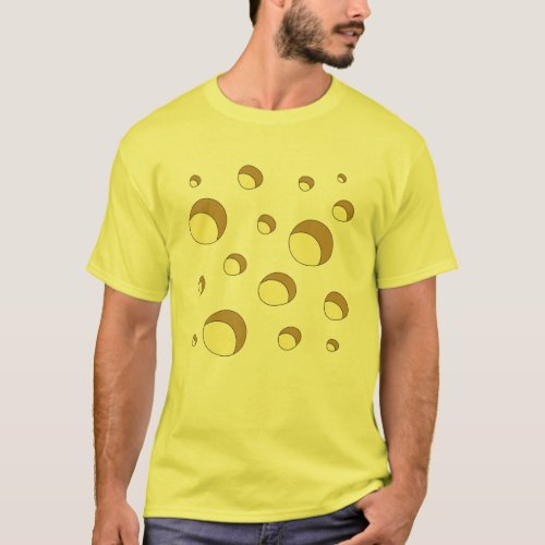 Swiss Cheese Holes Costume Funny Halloween Lover H T_Shirt