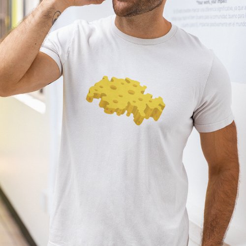  Swiss Cheese Map _ Switzerland T_Shirt
