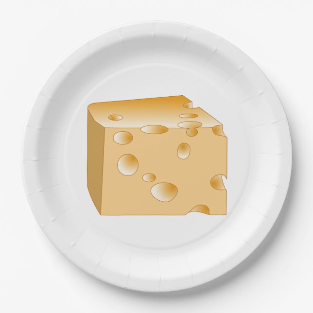 Swiss Cheese Paper Plates (Front)
