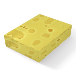 Swiss Cheese Paperweight