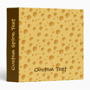 Swiss Cheese Pattern 3 Ring Binder