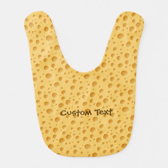 Swiss Cheese Pattern Baby Bib (Front)