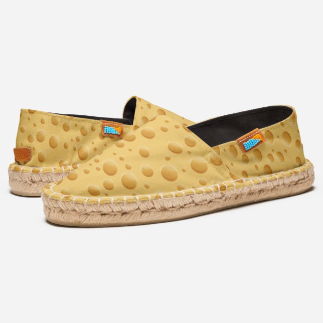 Swiss Cheese Pattern Espadrilles (Angled)