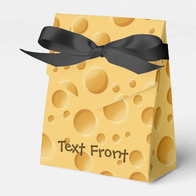 Swiss Cheese Pattern Favor Boxes (Front Side)