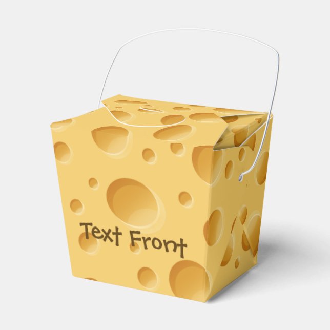 Swiss Cheese Pattern Favor Boxes (Front Side)