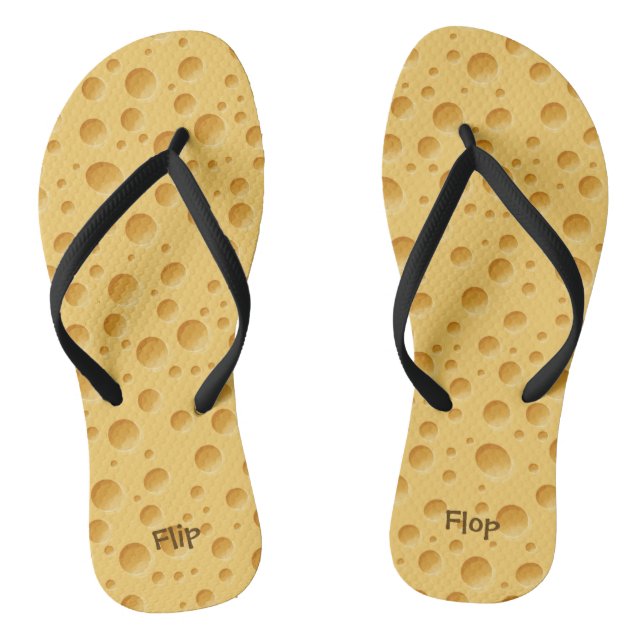 Swiss Cheese Pattern Flip Flops (Footbed)