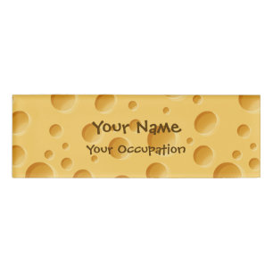 Swiss Cheese Pattern Name Tag