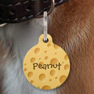 Swiss Cheese Pattern Pet ID Tag