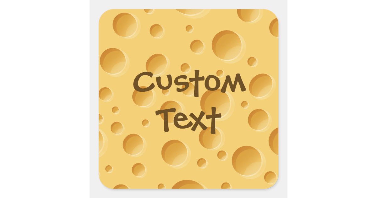 Swiss Cheese Pattern Sticker | Zazzle