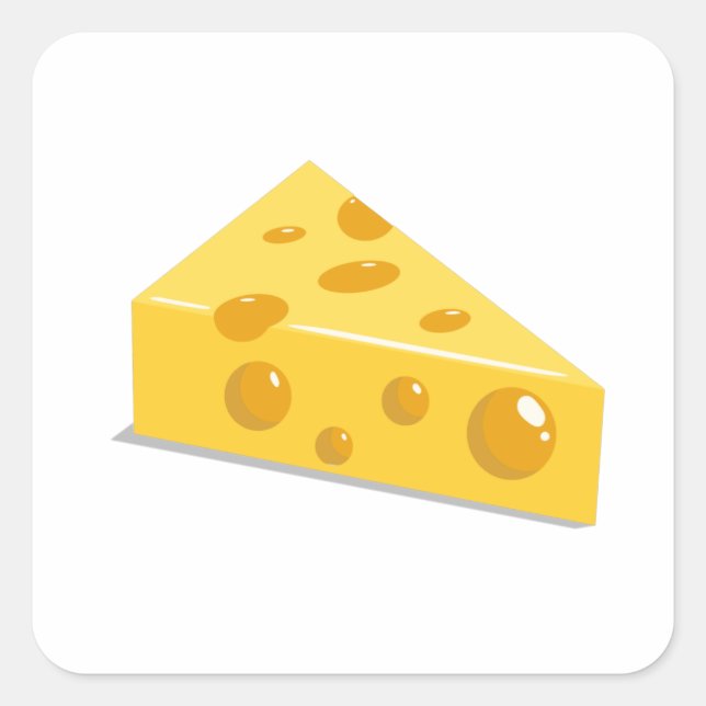 Swiss Cheese Square Sticker (Front)
