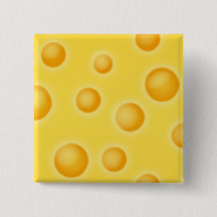 Swiss Cheese Vector Design for cheese lover Button