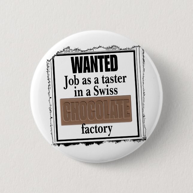 Swiss Chocolate Pinback Button (Front)